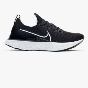 Nike React Infinity Run Sneakers in Black and White